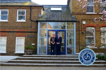 Jack Rankin at Upton House School with head Rhian Thornton